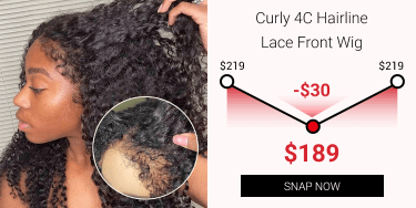 Curly 4C Hairline Lace Front Wig sa19 