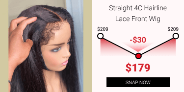  Straight 4C Hairline Lace Front Wig s20 200 