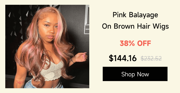 Pink Balayage On Brown Hair Wigs $144.16 Shop Now 