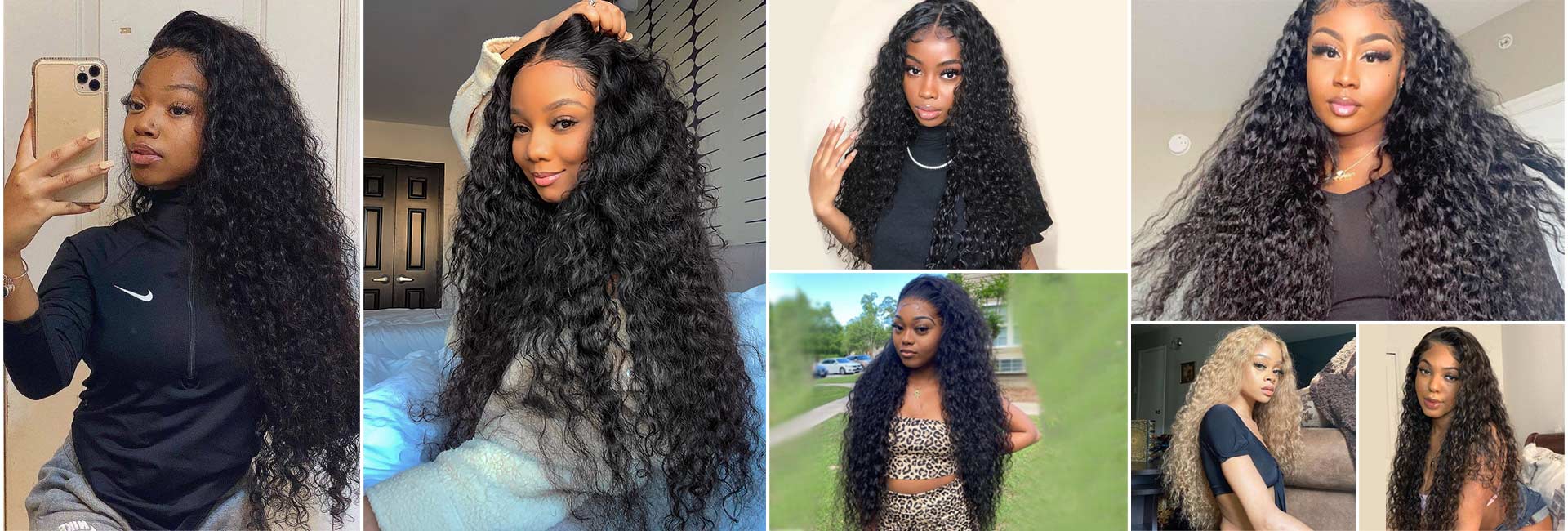 customers share of water wave wigs